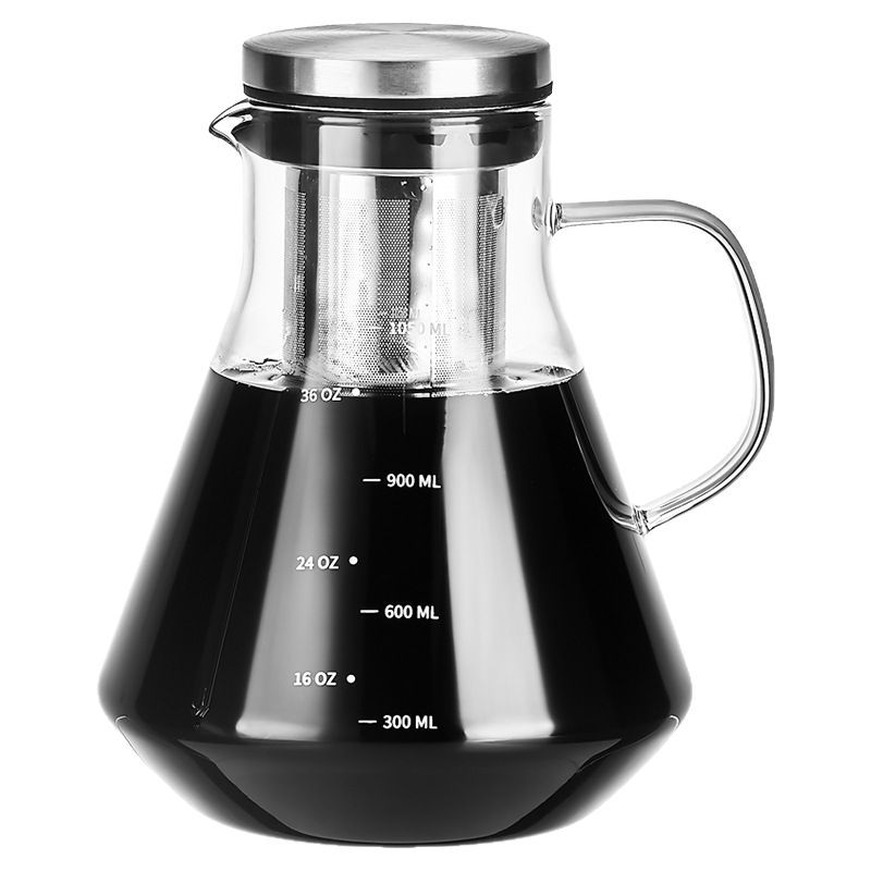 Jarra de café de vidro graduado