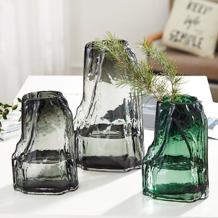 Vaso de vitral artificial de estilo chinês