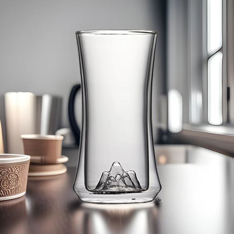 Cup de vidro de vidro de alto borosilicato