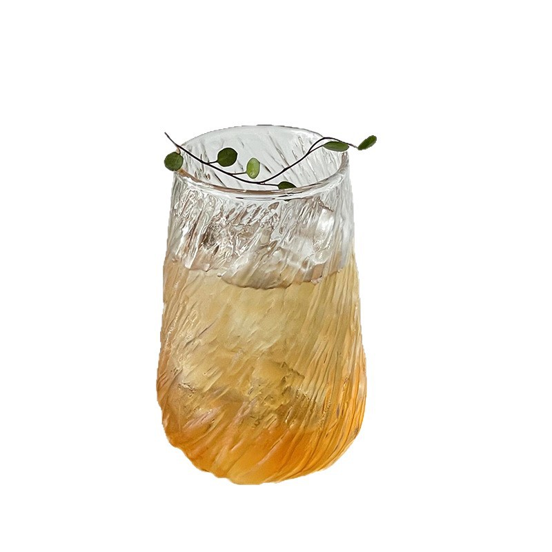 Xícara de café de vidro minimalista, transparente e de alta qualidade