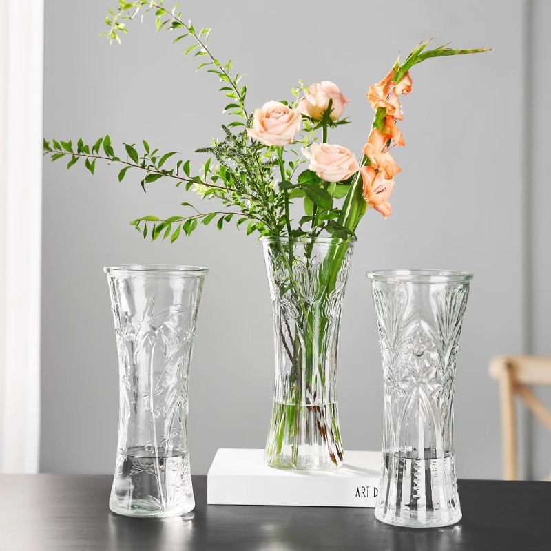 Vaso nórdico criativo rico rico arranjo de flores de bambu decoração de sala de estar em casa