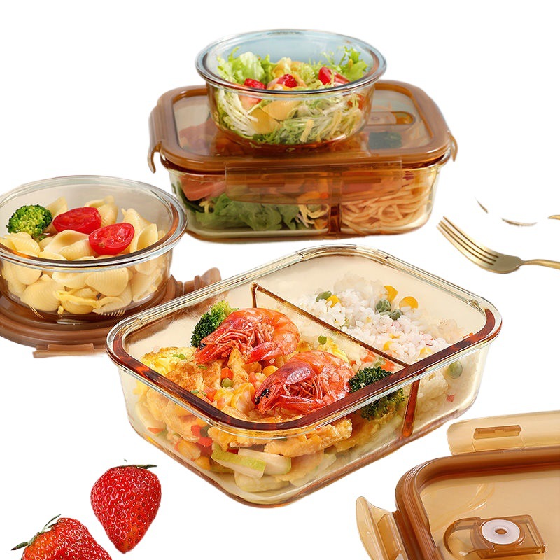 Trabalhadores de escritório com tampa Bento Box Separe Koeping Bowl