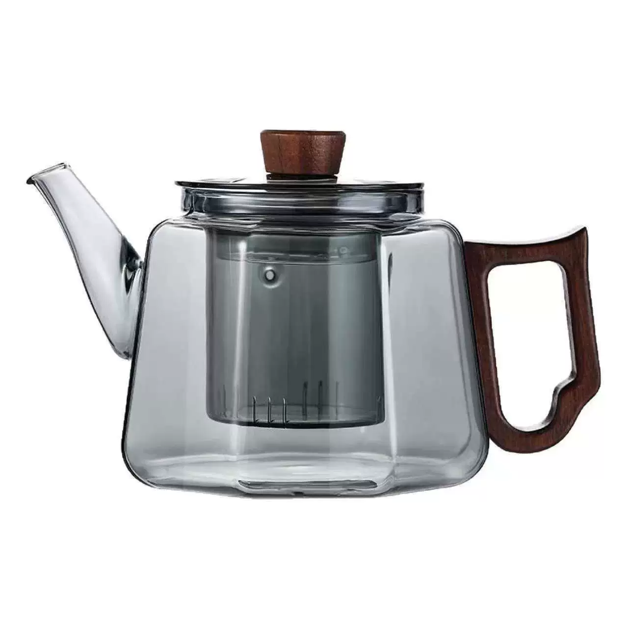 Bule de chá espesso de vidro com alto teor de borosilicato e resistente ao calor